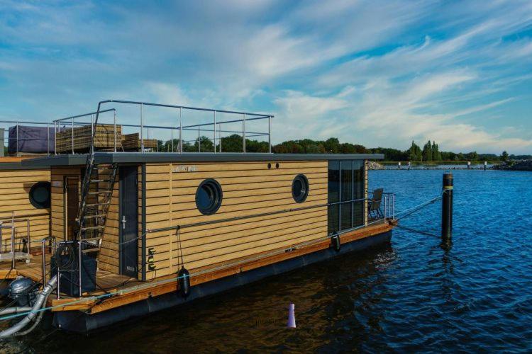 Hausboot Fjord Polaris Mit Biosauna In Барт Экстерьер фото